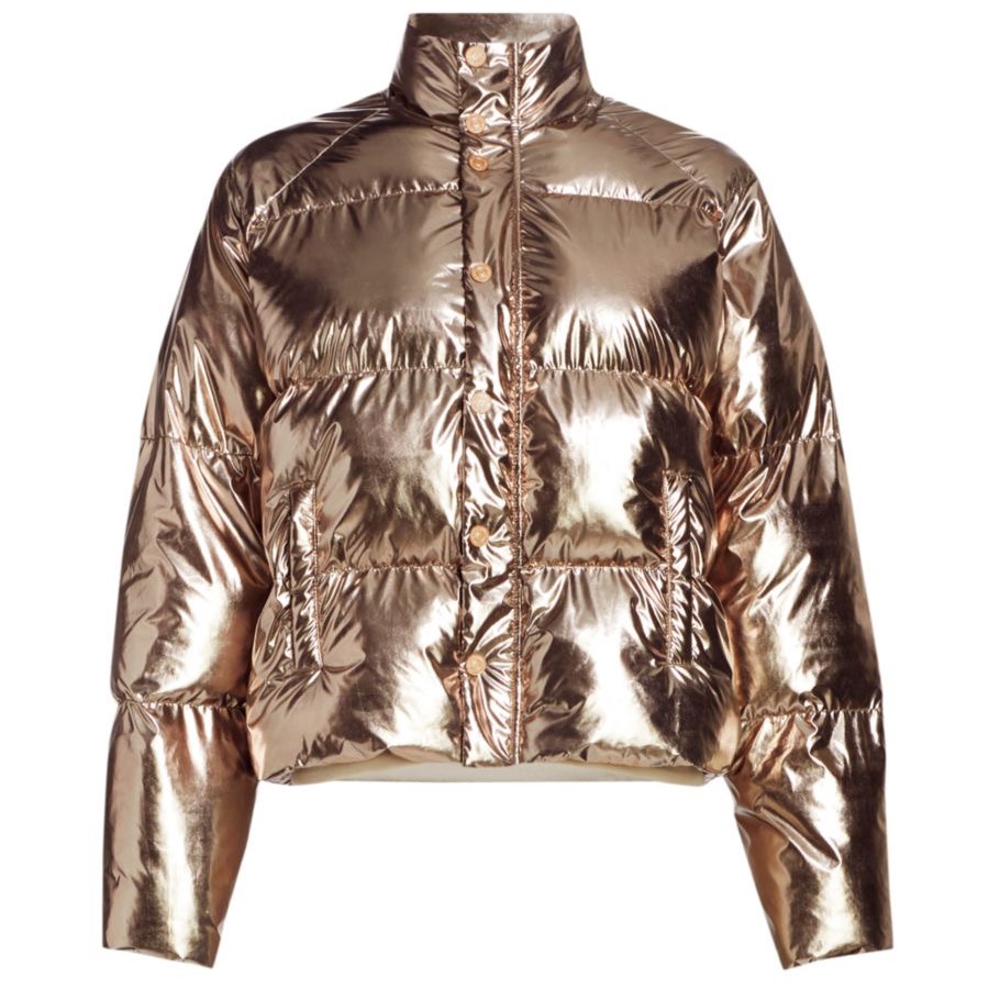 Mother Pillow Talk Metallic Puffer Jacket Brand New With Tags